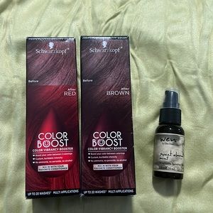 Schwarzkopf Color Boost & Wen Sweet Almond Mint Smoothing Gloss & Mist